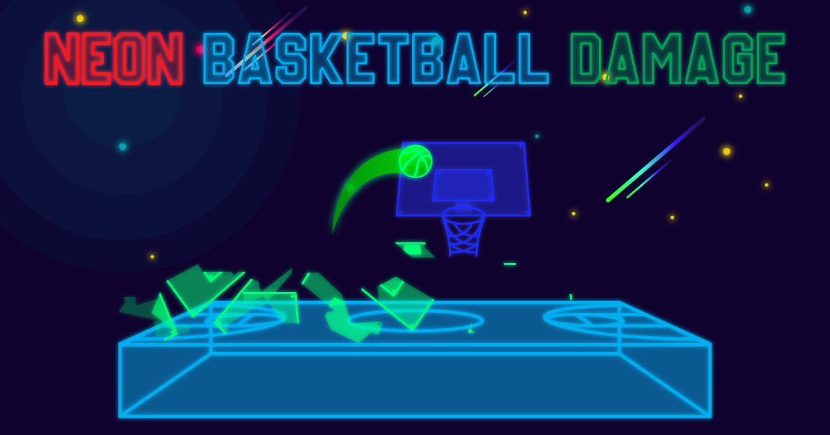 Neon Basketball Damage – Score Fast, Don’t Miss!